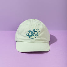 Load image into Gallery viewer, Happy Cat Cap // Light Mint & Teal