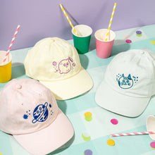 Load image into Gallery viewer, Happy Cat Cap // Light Mint & Teal