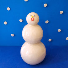 Load image into Gallery viewer, Snowman / Ceramic Sculpture
