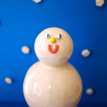 Load image into Gallery viewer, Snowman / Ceramic Sculpture