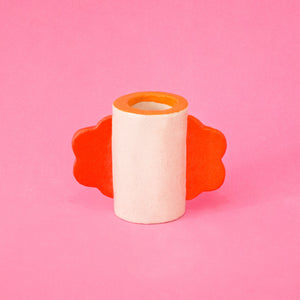 Little Clown Candle Holder / Ceramic Vase