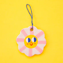 Load image into Gallery viewer, Pink Flowers Ornaments /  Hanging Ceramics Ornaments