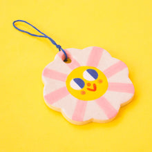 Load image into Gallery viewer, Pink Flowers Ornaments /  Hanging Ceramics Ornaments
