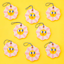 Load image into Gallery viewer, Pink Flowers Ornaments /  Hanging Ceramics Ornaments