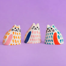 Load image into Gallery viewer, Pinky, the Tiny Cat - Handmade Ceramic Piece