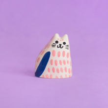 Load image into Gallery viewer, Pinky, the Tiny Cat - Handmade Ceramic Piece