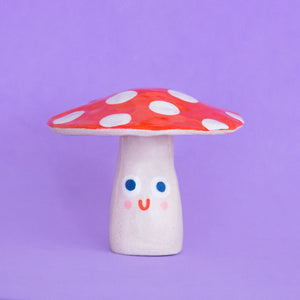 Medium Mushroom / Ceramic Sculpture