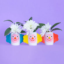 Load image into Gallery viewer, Little Clown Teal / Ceramic Candle Holder