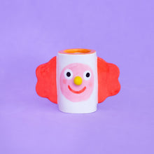 Load image into Gallery viewer, Little Clown Red / Ceramic Candle Holder
