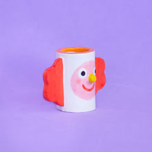 Load image into Gallery viewer, Little Clown Red / Ceramic Candle Holder