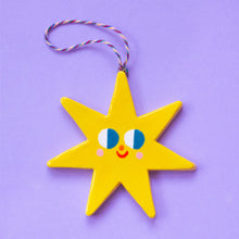 Load image into Gallery viewer, Big Shiny Star / Hanging Ceramics Ornaments
