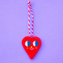 Load image into Gallery viewer, Cute Red Heart / Hanging Ceramics Ornaments