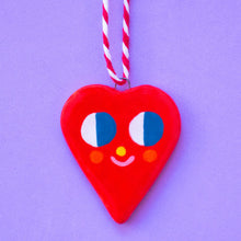 Load image into Gallery viewer, Cute Red Heart / Hanging Ceramics Ornaments