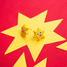 Load image into Gallery viewer, Little Stars - Handmade Ceramic Stud Earrings