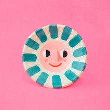Load image into Gallery viewer, Happy Sun Teal / Trinket Dish
