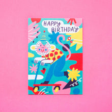 Load image into Gallery viewer, Happy Birthday Monkey // A6 Postcard
