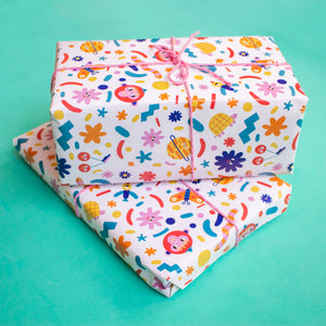 Wrapping Paper - Funky Friends