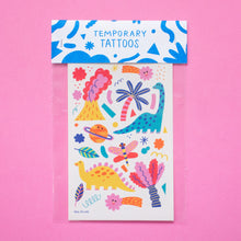 Load image into Gallery viewer, Dino Friends Temporary Tattoos