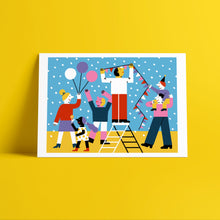 Load image into Gallery viewer, Family Party // A4 Digital Print
