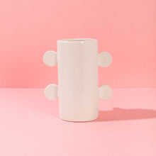 Load image into Gallery viewer, Double Face with Orange &amp; Blue Ears / Ceramic Vase
