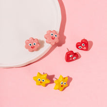 Load image into Gallery viewer, Little Stars - Handmade Ceramic Stud Earrings
