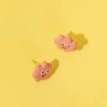 Load image into Gallery viewer, Little Flowers - Handmade Ceramic Stud Earrings
