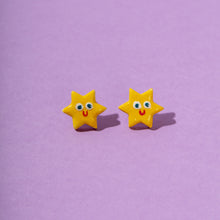Load image into Gallery viewer, Little Stars - Handmade Ceramic Stud Earrings

