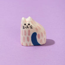 Load image into Gallery viewer, Pinky, the Tiny Cat - Handmade Ceramic Piece
