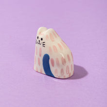 Load image into Gallery viewer, Pinky, the Tiny Cat - Handmade Ceramic Piece
