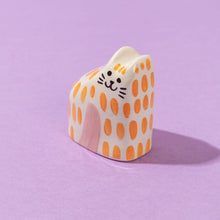 Load image into Gallery viewer, Sunny, the Tiny Cat - Handmade Ceramic Piece
