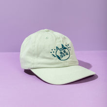 Load image into Gallery viewer, Happy Cat Cap // Light Mint &amp; Teal
