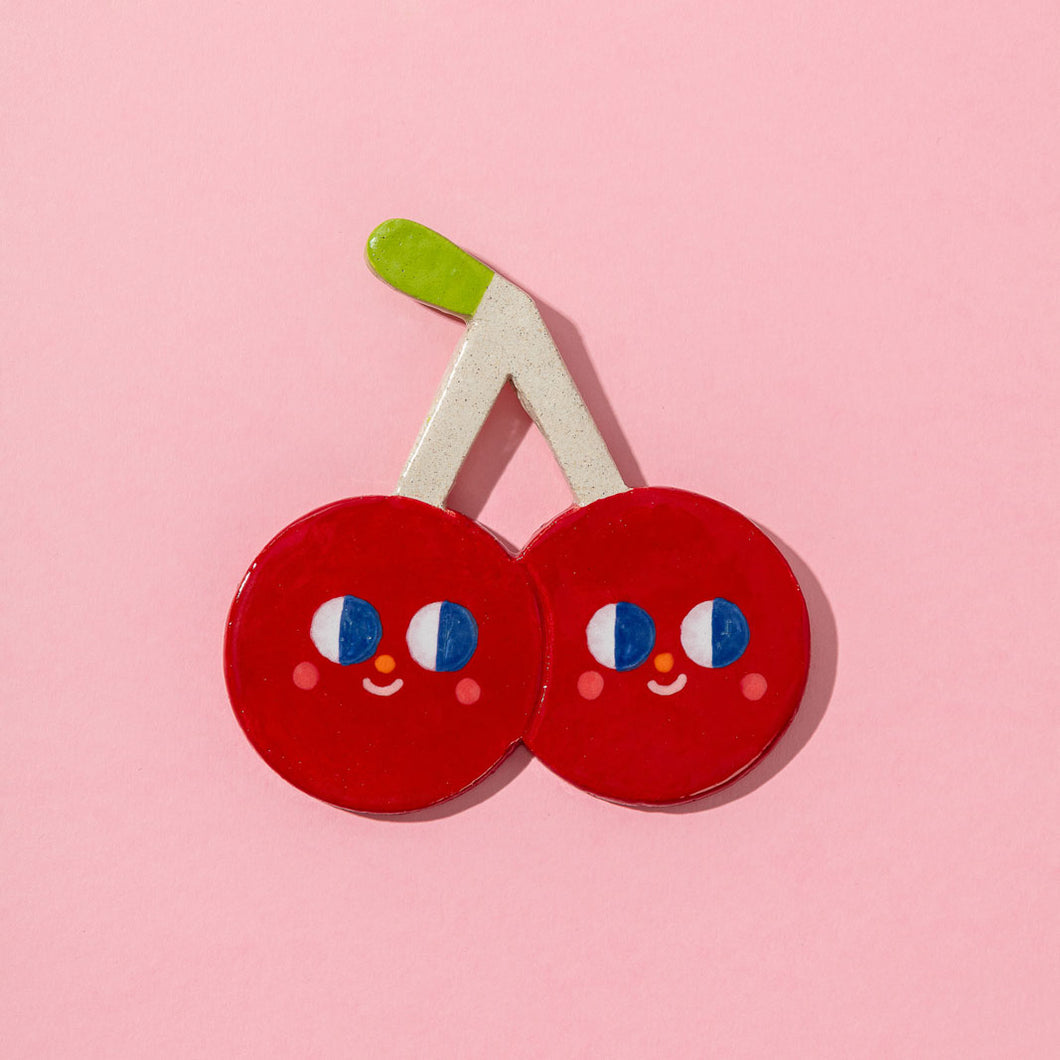 Hanging Cherry / Ceramics Ornaments