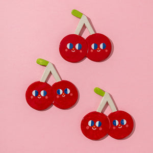 Hanging Cherry / Ceramics Ornaments
