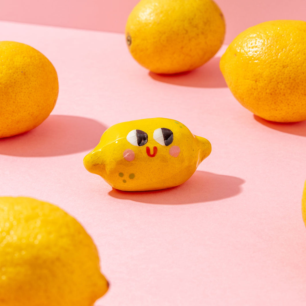 Suspicious Lemon / Tiny Ceramic Sculptures