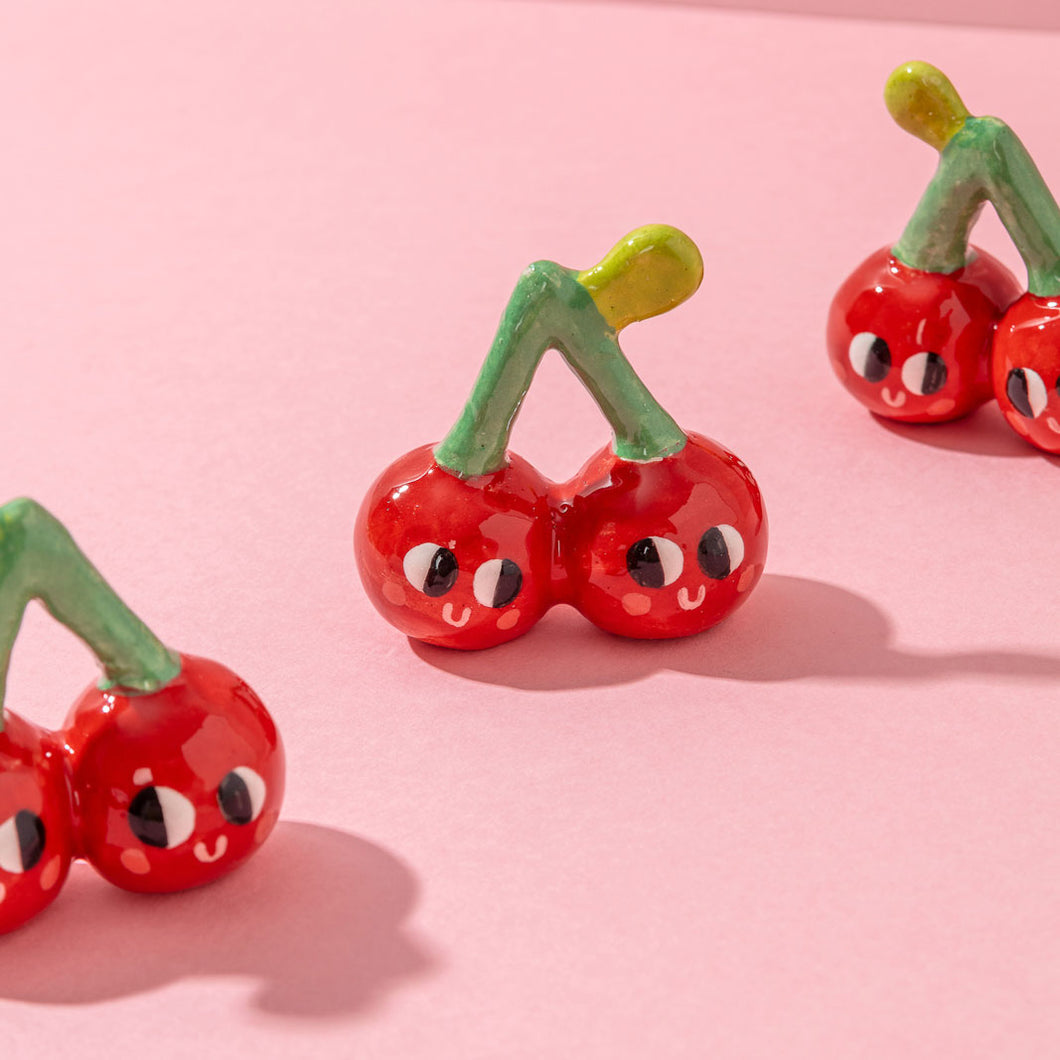 Honest Cherries / Tiny Ceramic Sculptures