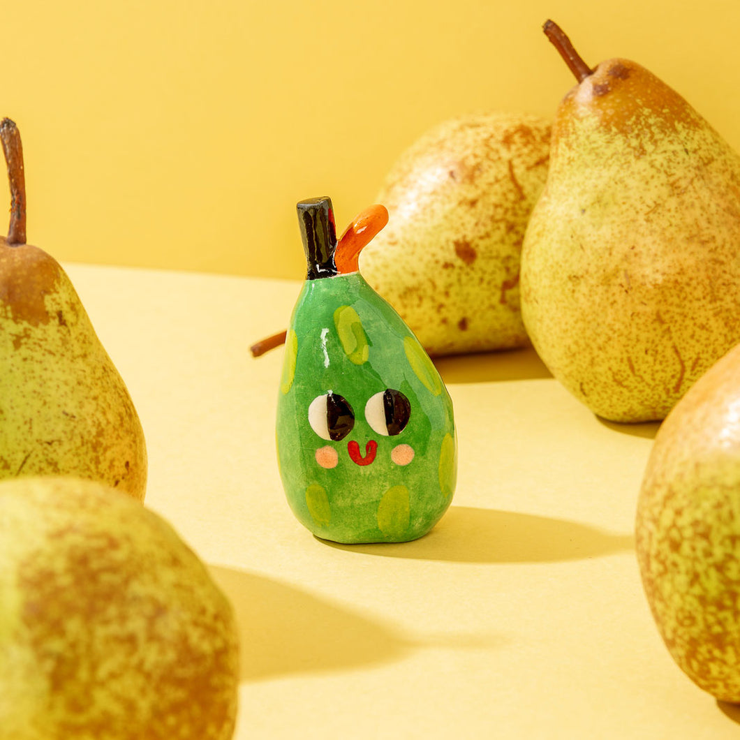 Unusual Pear / Tiny Ceramic Sculptures