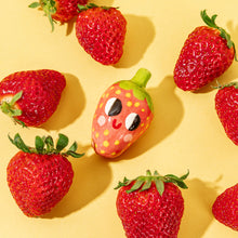 Load image into Gallery viewer, Fearless Strawberry / Tiny Ceramic Sculptures
