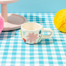 Load image into Gallery viewer, Abstract &amp; Floral / Ceramic Cup
