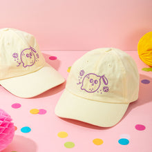 Load image into Gallery viewer, Magic Lemon Cap // Light Yellow &amp; Purple
