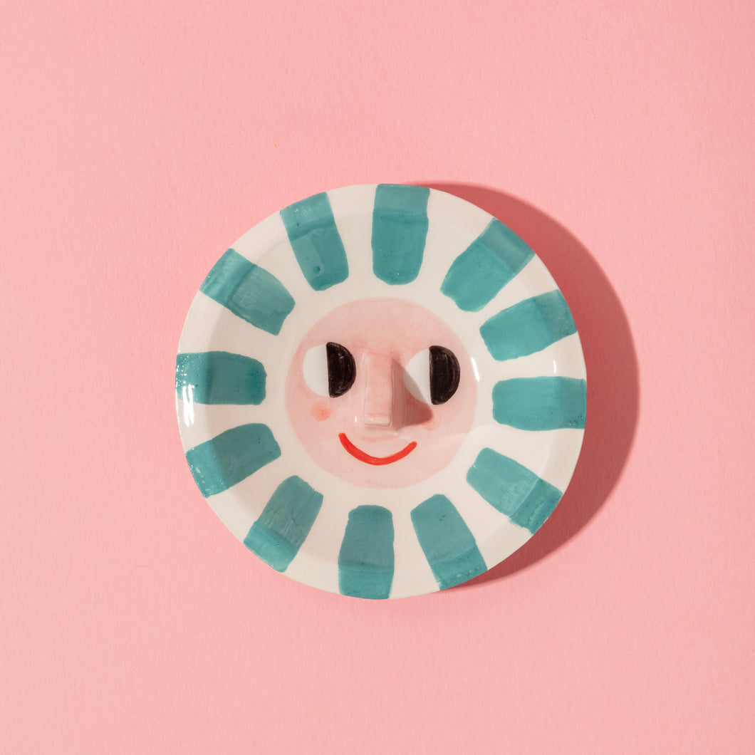 Happy Sun Teal / Trinket Dish