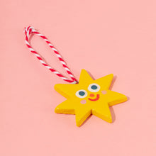 Load image into Gallery viewer, Shinny Star - Handmade Ceramic Christmas Decorations
