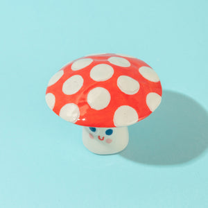 Mushi, the Mini Mushroom - Handmade Ceramic Piece