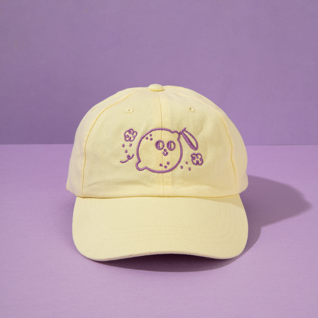 Magic Lemon Cap // Light Yellow & Purple