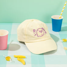Load image into Gallery viewer, Magic Lemon Cap // Light Yellow &amp; Purple
