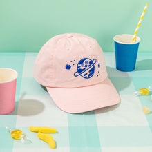 Load image into Gallery viewer, Playful Planet Cap // Light Pink &amp; Blue
