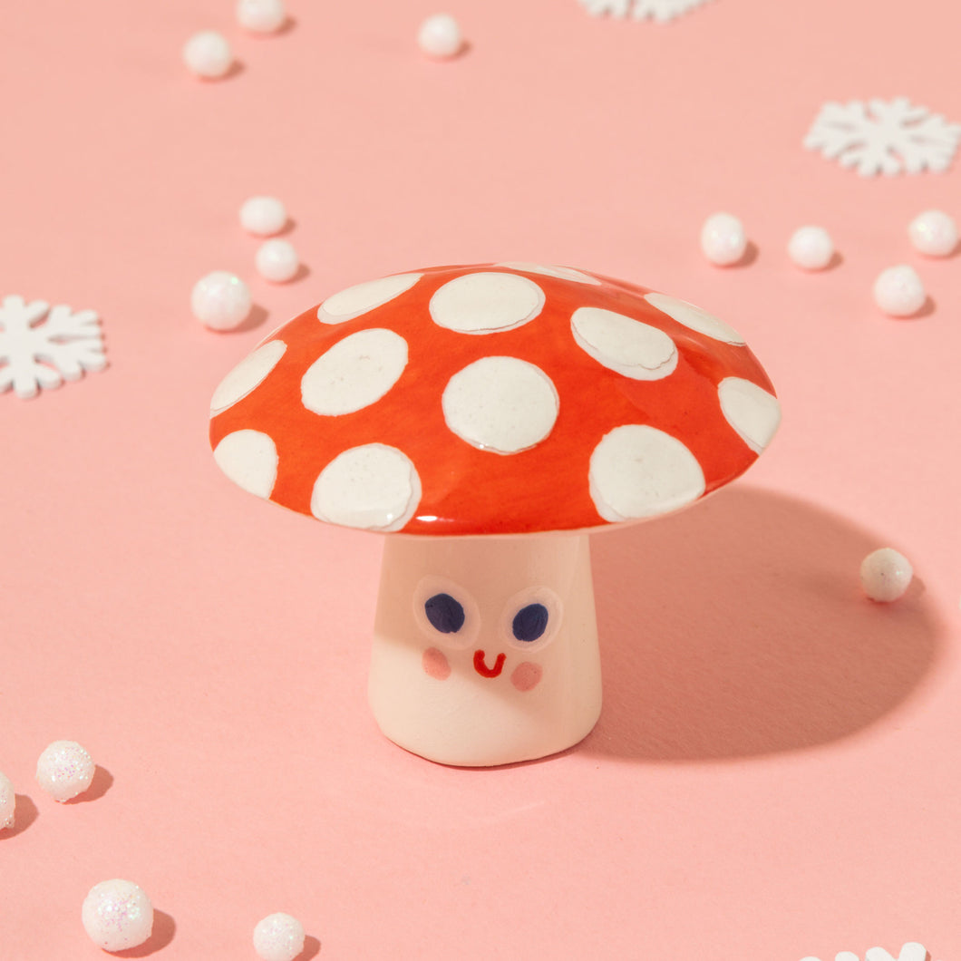 Mushi, the Mini Mushroom - Handmade Ceramic Piece
