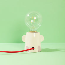 Load image into Gallery viewer, Pepu, the Good Friend Lamp - Handmade Ceramic Table Light
