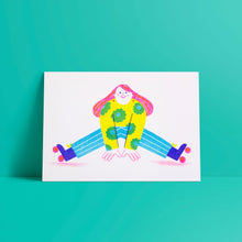 Load image into Gallery viewer, Caroline, the roller skater // A5 Risograph
