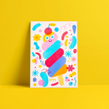 Load image into Gallery viewer, Swirly Pop // A5 Risograph
