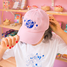 Load image into Gallery viewer, Playful Planet Cap // Light Pink &amp; Blue
